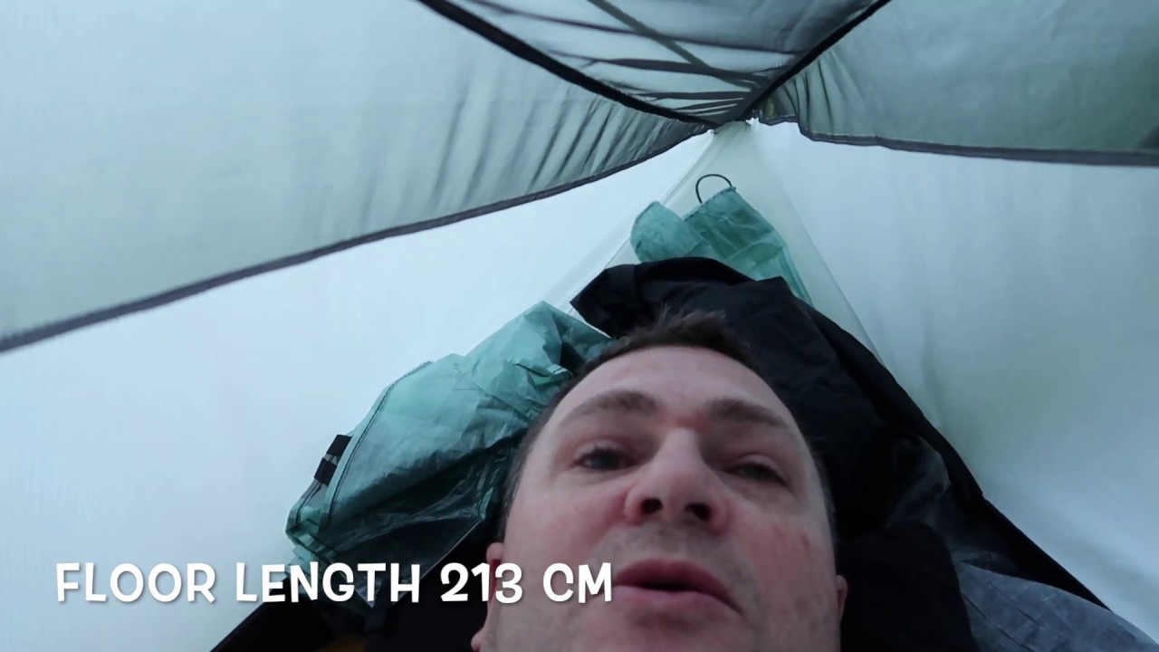 Tarptent Notch 2015 Model - showing how much room there is inside