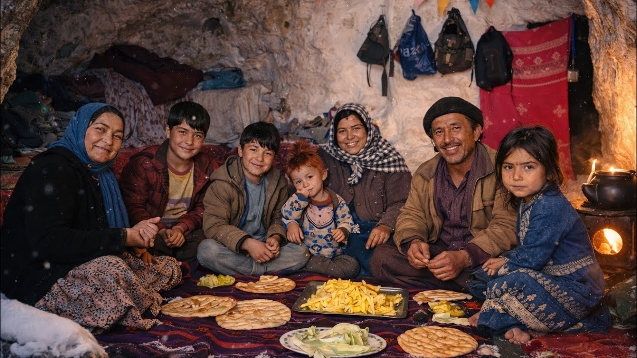 Village Life Inside a Cave – Surviving -45°C Winter