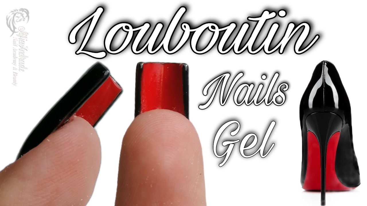 Unha Gel estilo Louboutin passo a passo Gel Nails Louboutin style step-by-step