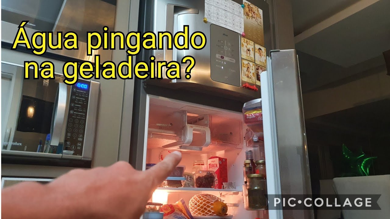 Água pingando dentro da geladeira! Como resolver