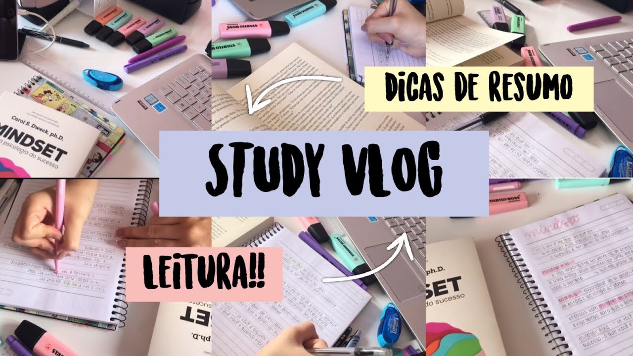 STUDY VLOG + resumo #studyvlog | Study Bel