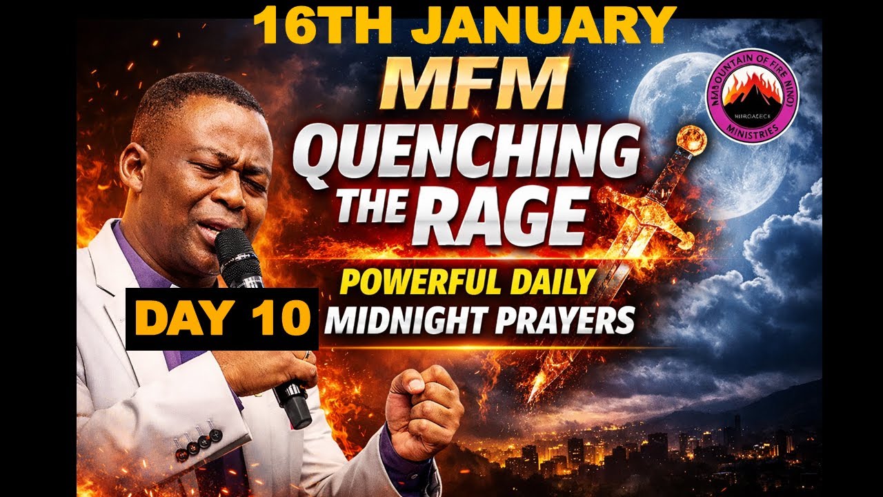 DAY 10: MFM QUENCHING THE RAGE | POWERFUL DAILY MIDNIGHT PRAYERS JANUARY 16TH, 2026