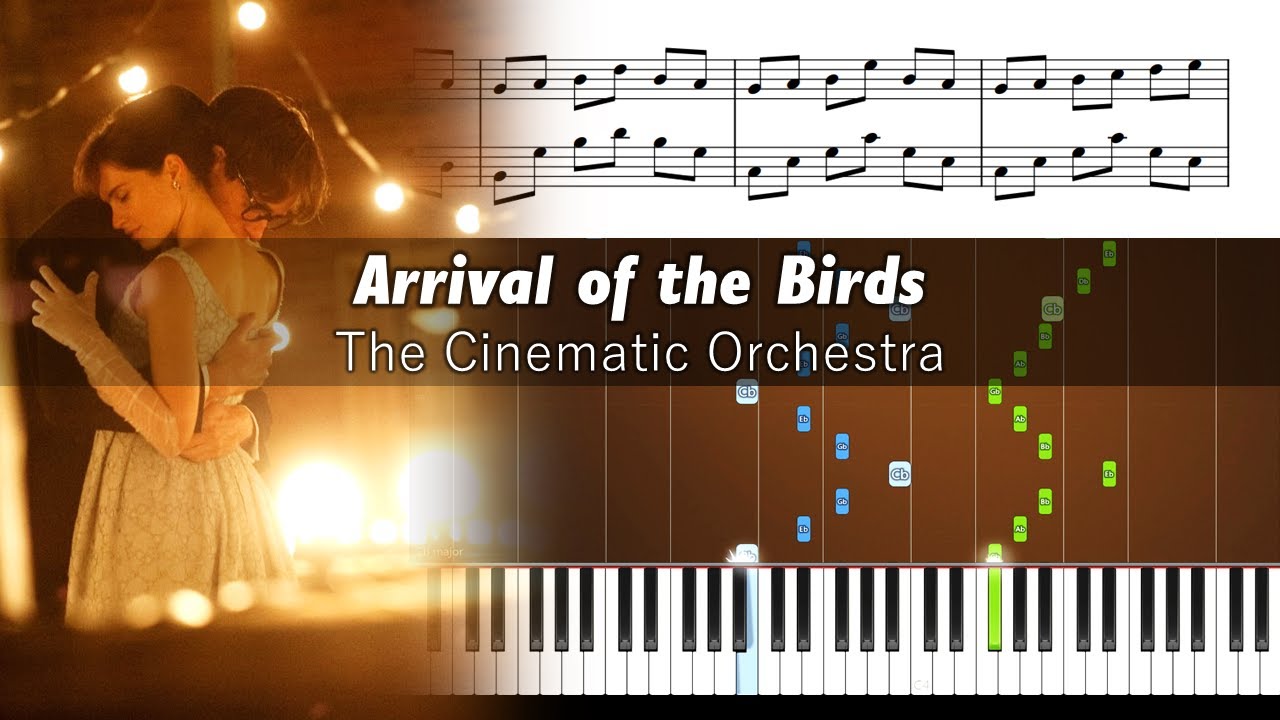 The Cinematic Orchestra - Arrival Of The Birds - Piano Tutorial + SHEETS