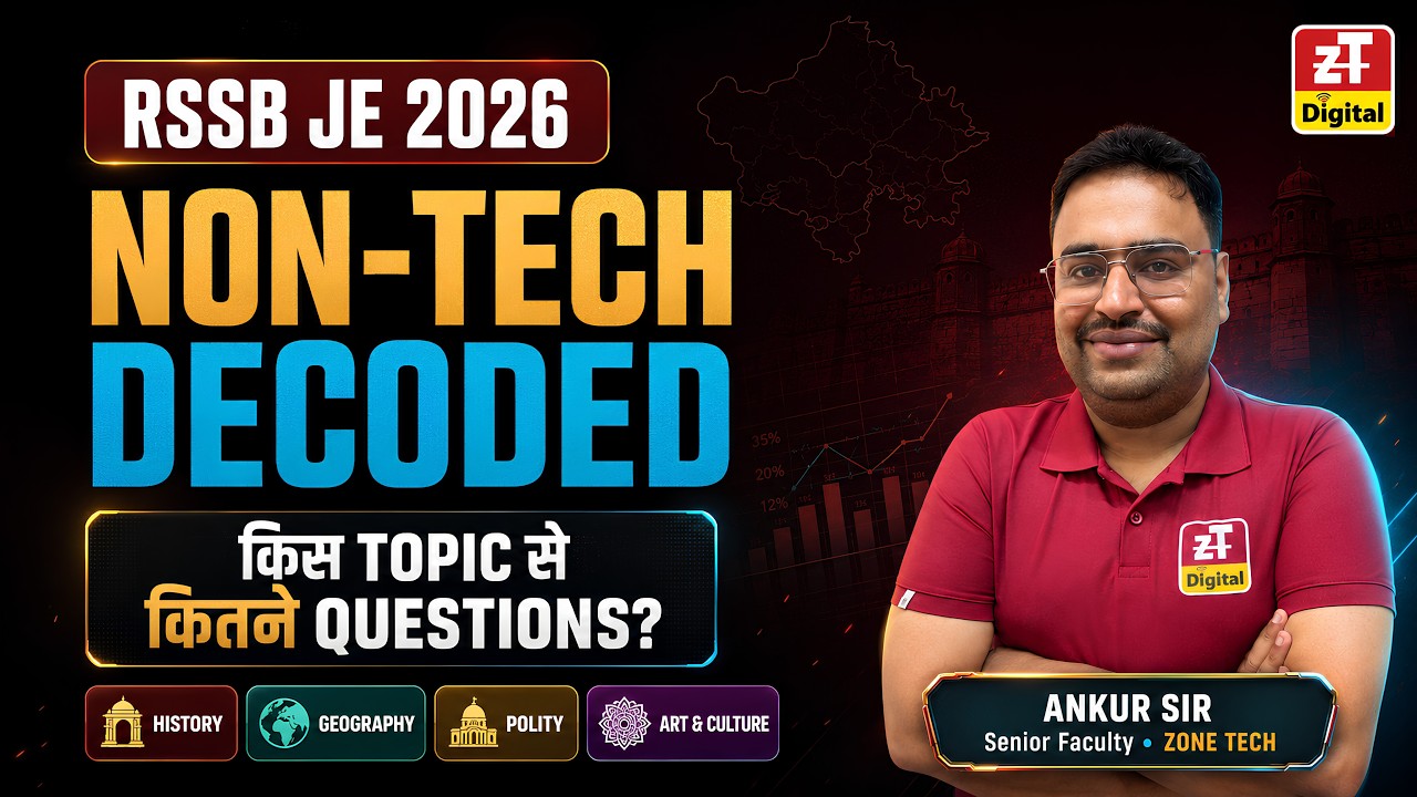 RSSB JE 2026 Non-Tech में क्या-क्या पढ़ें? | Topic-Wise Questions Analysis || ZoneTech
