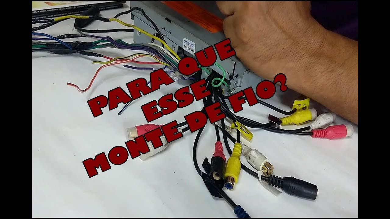 Onde ligar esse monte de fio DVD pioneer,playsound