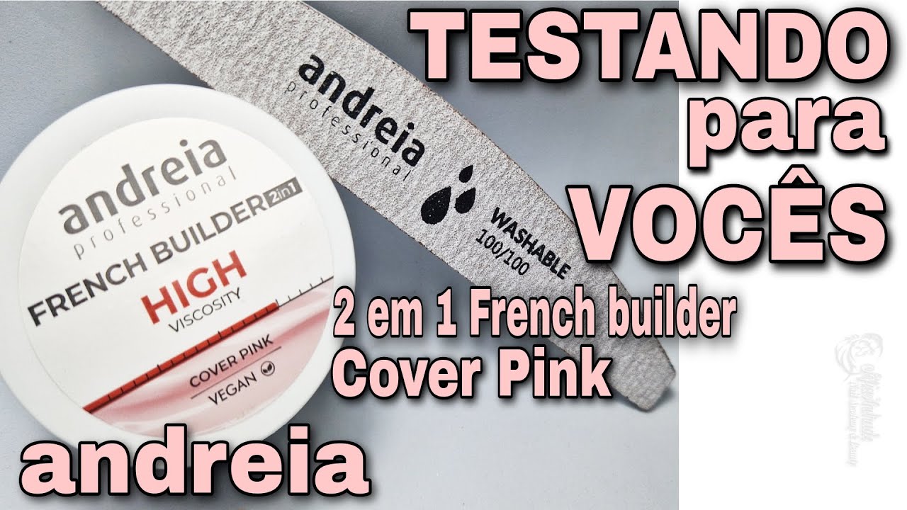 Testando para VOCÊS Andreia 2em1 French Builder Cover Pink alta densidade minha pontuacao/avaliação