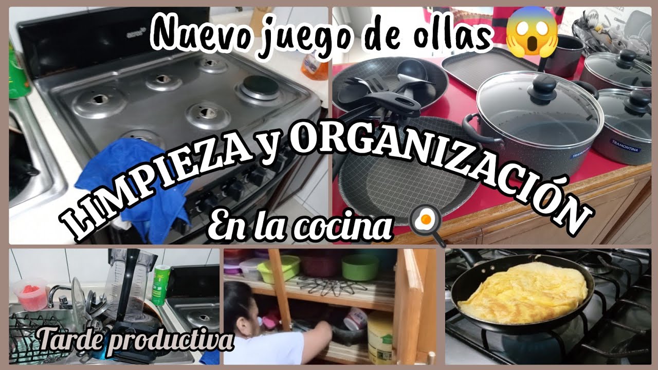 ✅ NO TENÍA GANAS DE LIMPIAR PERO EMPEZE EN LA COCINA|| compré juego de ollas 😱 