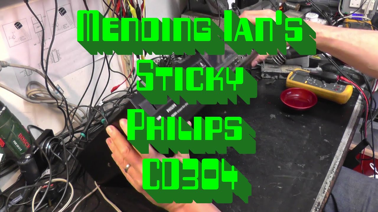 Repairing Ian's Philips CD304 (Sticky drawer)