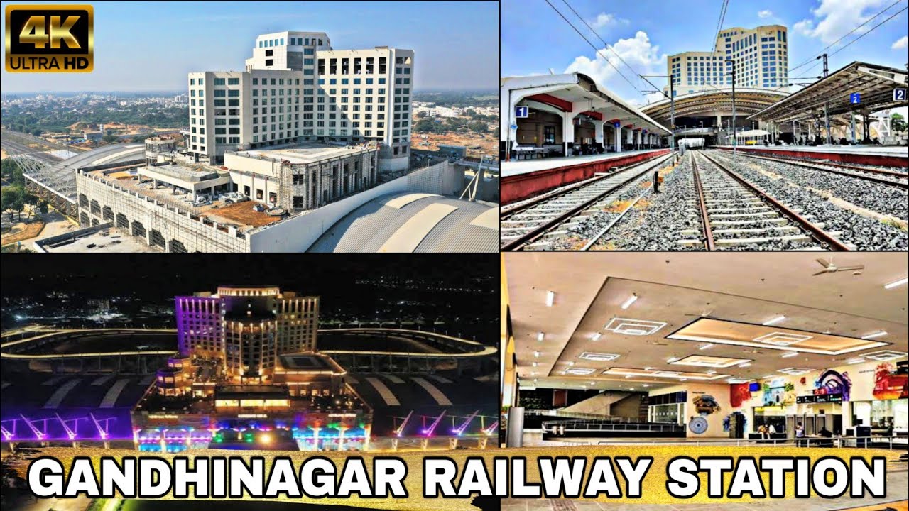 Gandhinagar New Railway Station | Gandhinagar Smart Railway Station | Gandhinagar City