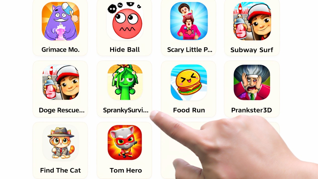 PRANKSTER 3D, Grimace Monster Scary Survival, Scary Little Prankster, Doge Rescue, Food Run, TomHero