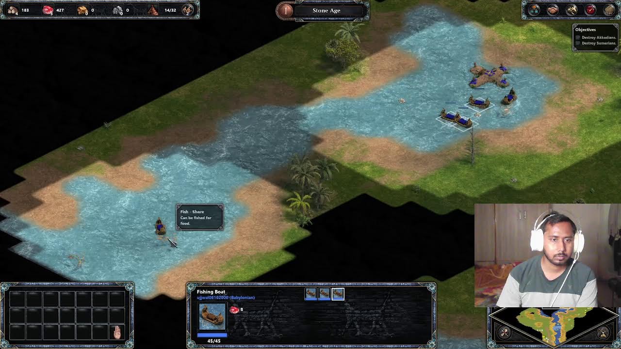 Playing Age of Empires I and chilling