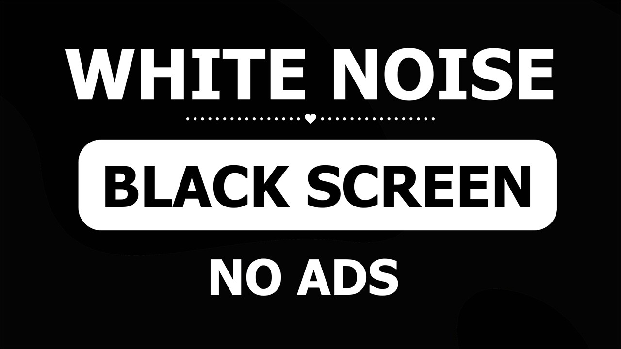 White Noise Black Screen Help You Sleep | Soothing White Noise for Sleep & Relaxation | 24 Hours