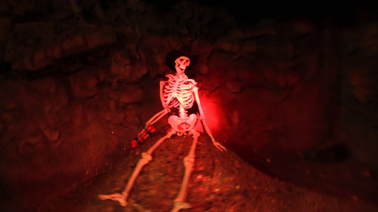 Underground (with lights on) front seat on-ride HD POV Adventureland