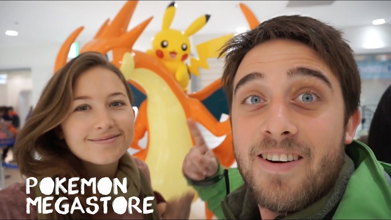 Pokemon Megastore Tokyo Travel Vlog -  Pikachu riding a Charizard