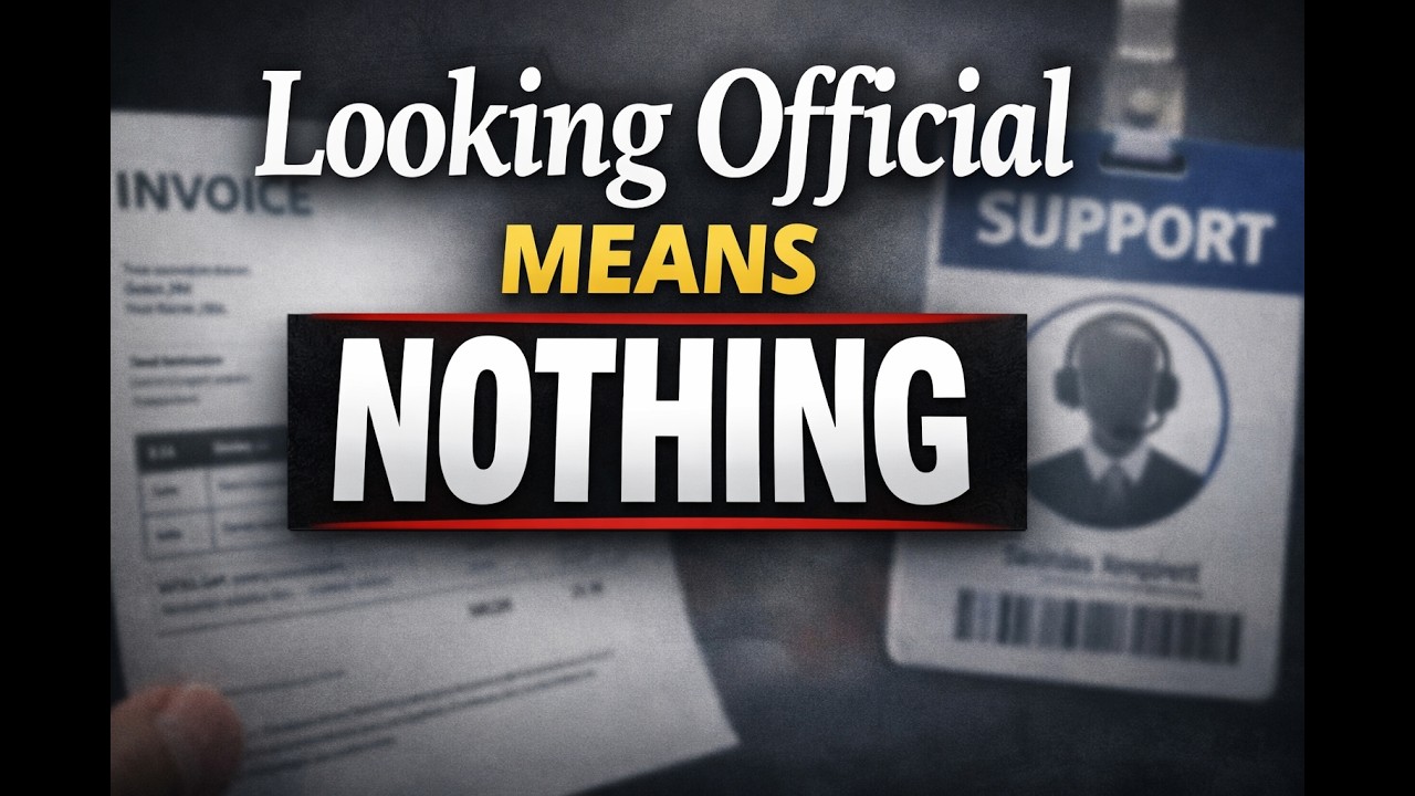 Looking Official Means Nothing Online