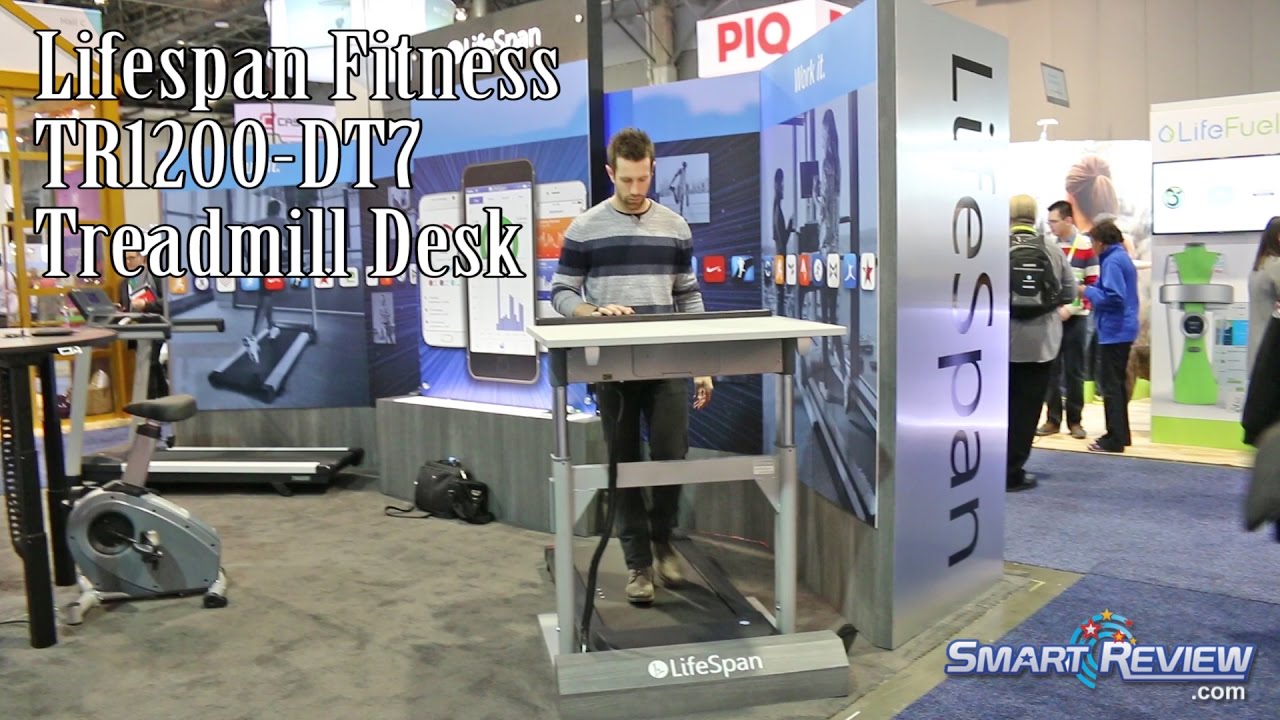 CES 2016 | LifeSpan Fitness TR1200-DT7 Treadmill Desk | Workplace Model Demo | Smart Review