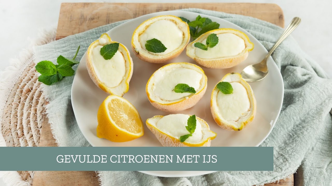 Gevulde citroenen met ijs 🍋