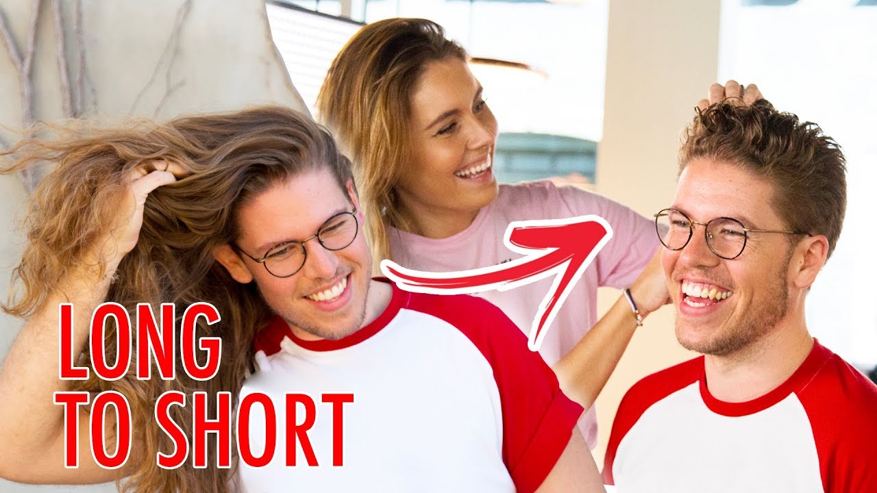 Long to Short hair - Crazy mens hair Transformation - Curly Hairstyle
