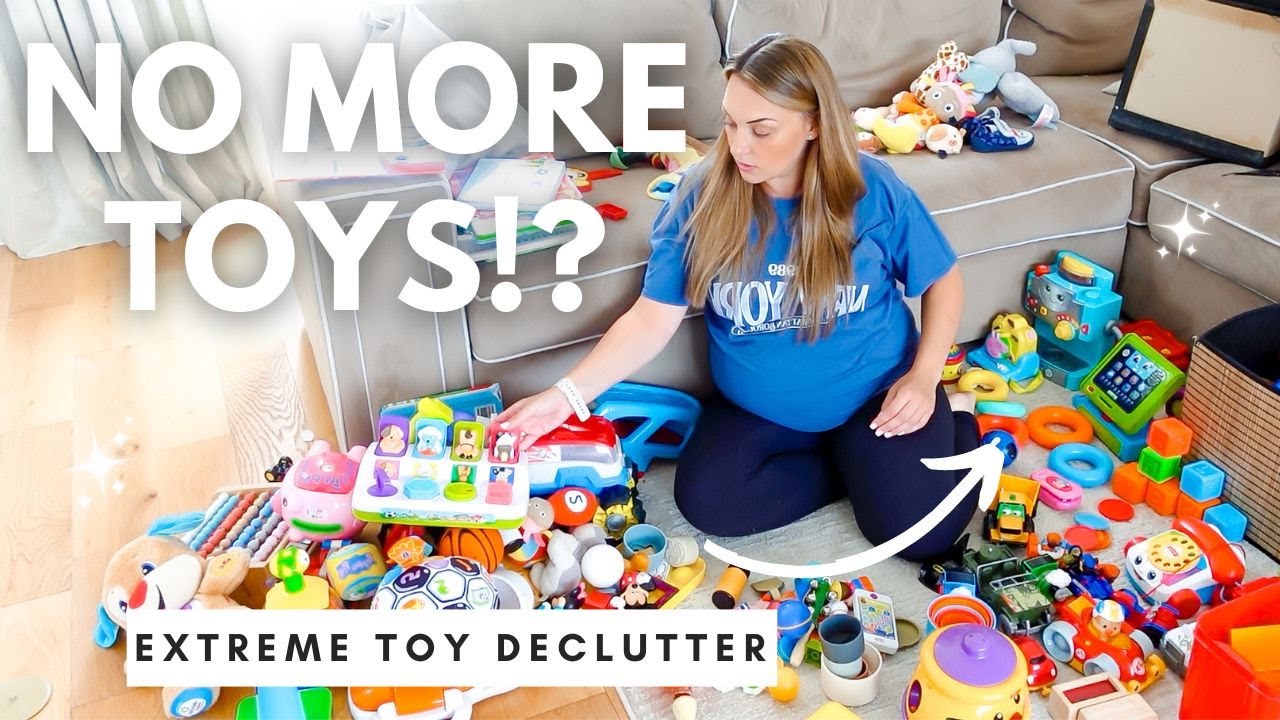 🚨WATCH THIS🚨 BEFORE YOU DECLUTTER YOUR KIDS TOYS! EXTREME TOY DECLUTTER 2024 MUM OF 3 +🤰SIMPLE TIPS