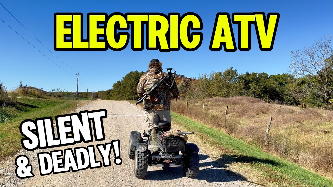 Охота с Badger E-ATV! Надёжный инструмент для разведки и вывоза оленей!