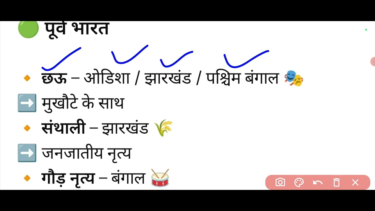 Gk Tricks in Hindi |भारत के लोक नृत्य | भारत के प्रमुख लोक नृत्य (Folk Dance) केवल 5 मिनट में