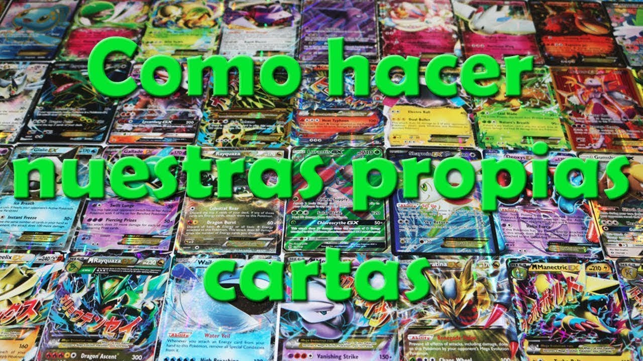 Tutorial: como hacer cartas de Pokémon TCG