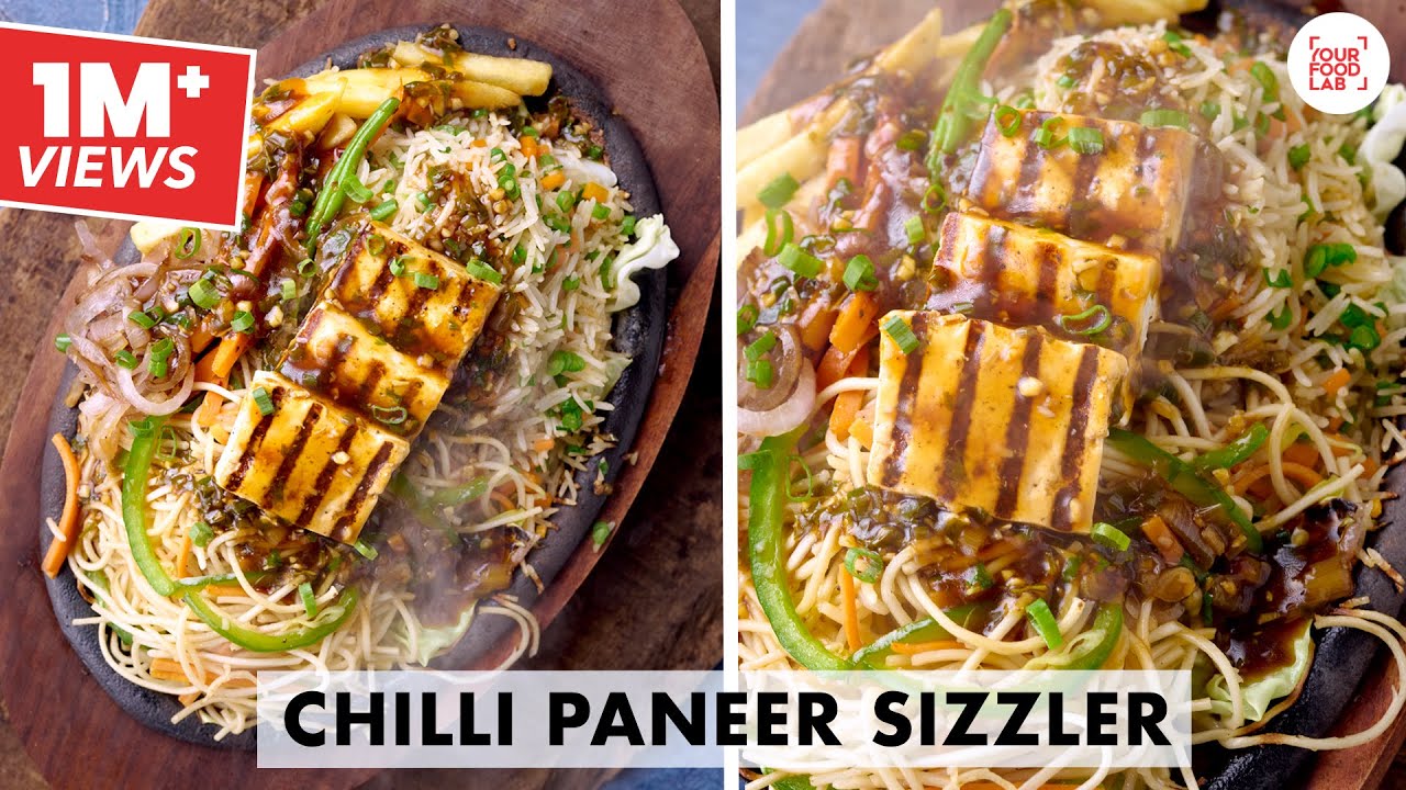 Chilli Paneer Sizzler Recipe | Chinese sizzler | Chef Sanjyot Keer