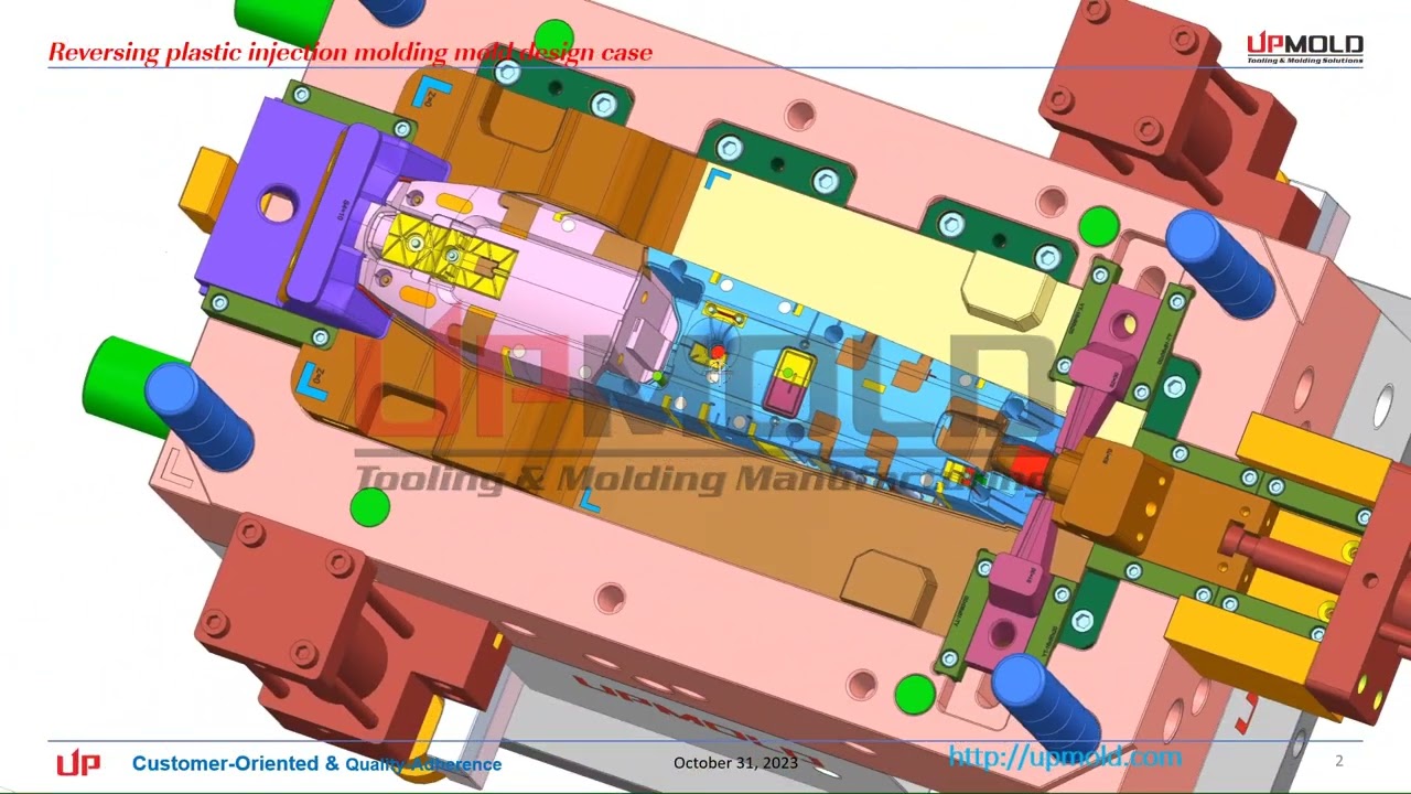 Reversing plastic injection molding mold design case by Upmold.com