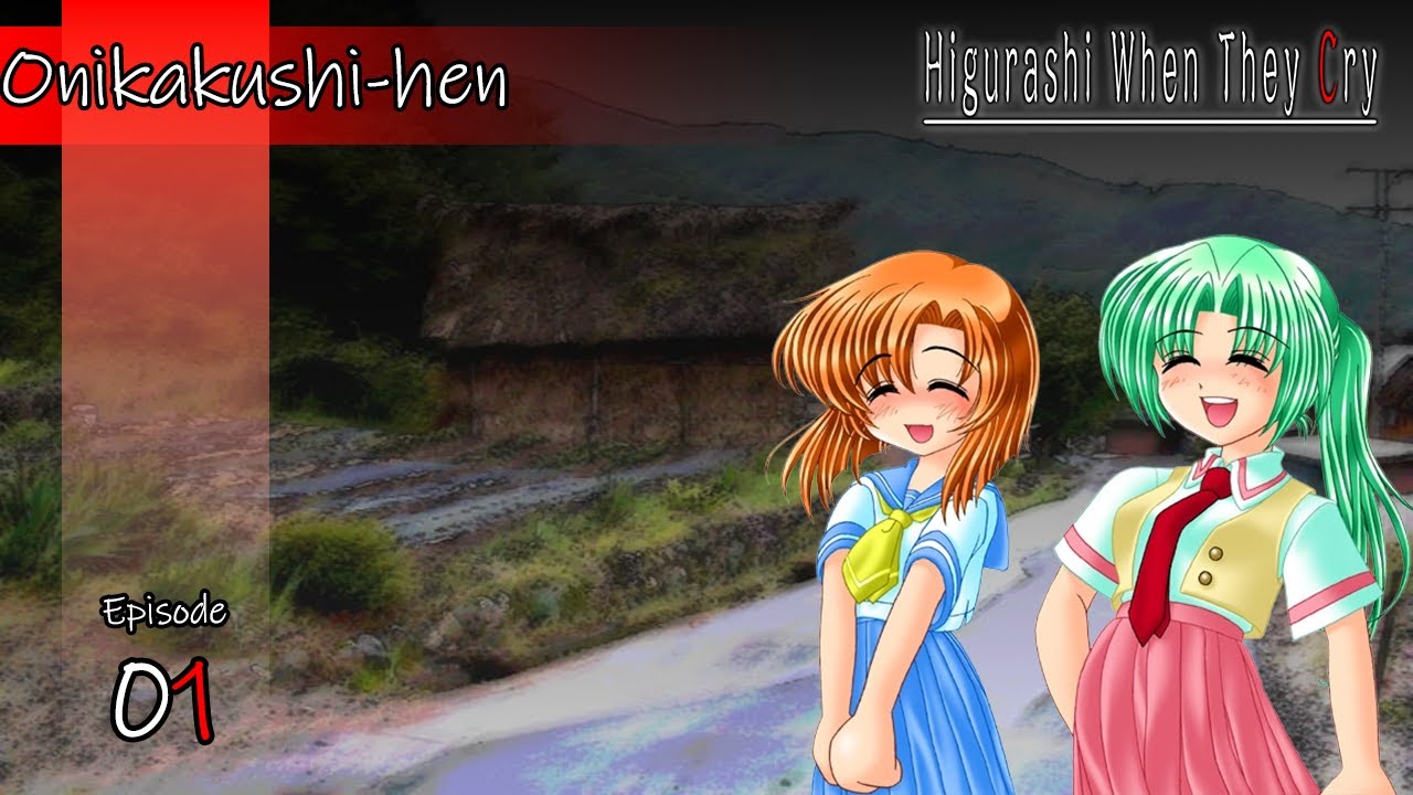 Higurashi no Naku Koro ni: Onikakushi-hen - Episode 1 (No Commentary, Ryukishi Sprites, 07th Mod)