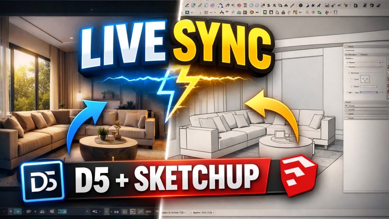 D5 Render 2025 Tuto Français - LiveSync Explication et utilisation (Episode 07)