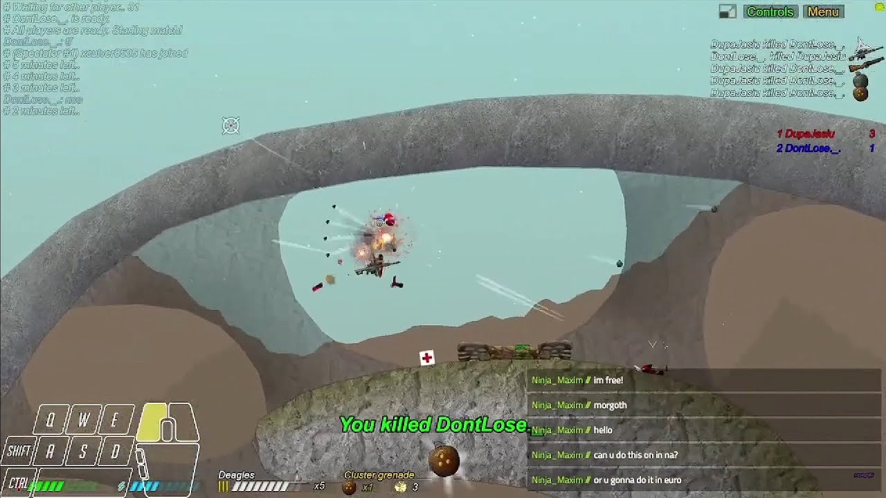 Epic 1v1 with deagles || ninja.io livestream recording 01