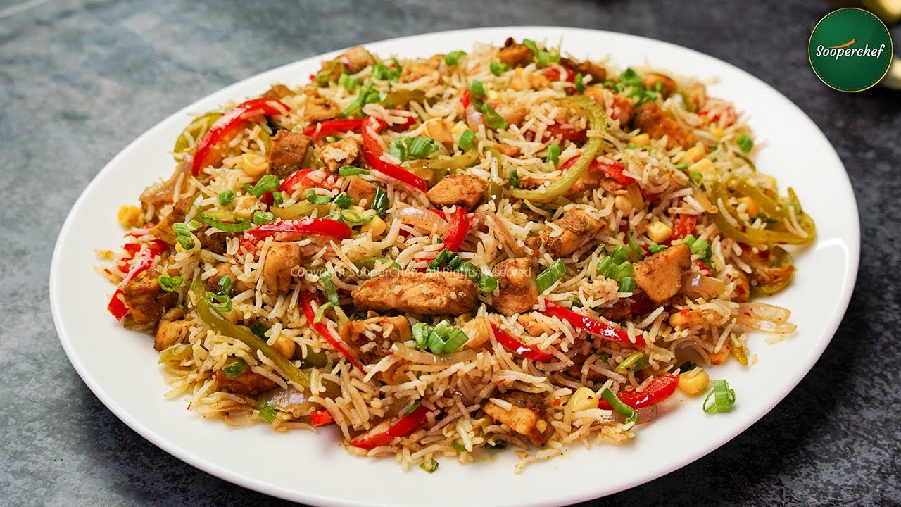 Chicken Fajita Rice Recipe by SooperChef