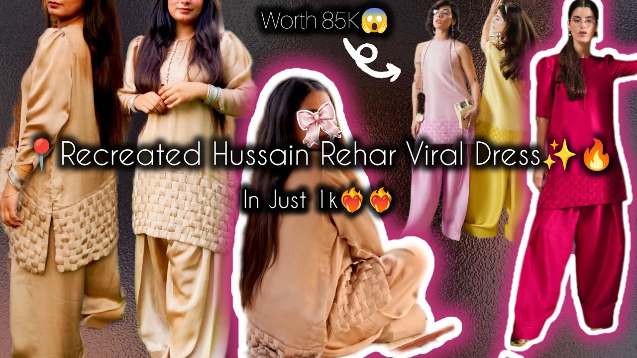 ✨Recreating Hussain Rehar Viral Farshi Shalwar ❤‍🔥| From 85K to 1K😱creation in budget💵
