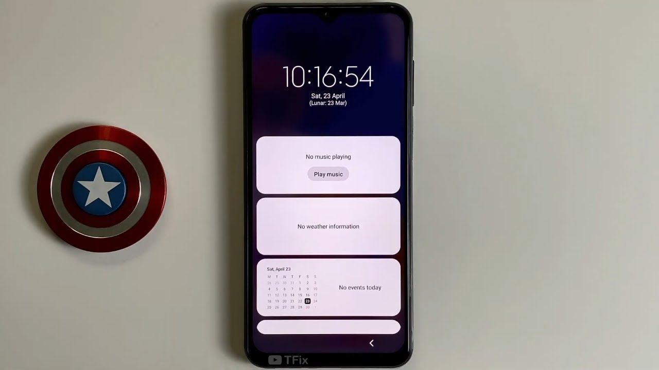 Widgets on Samsung A23 Android 12