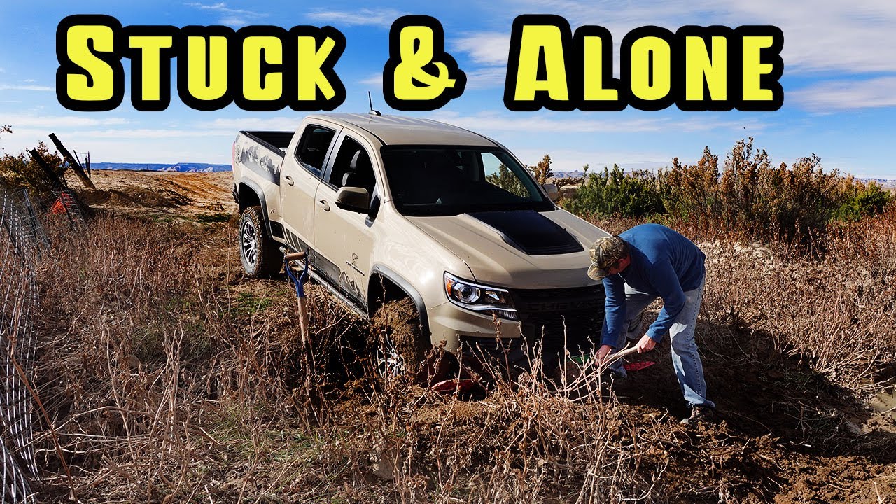 We NEED a Shovel! Our Chevy Colorado ZR2 is stuck in the Mud near Green River Utah!