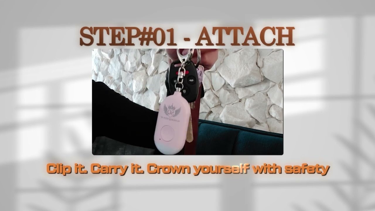 SuperQueen AI "Protected in Pink" Safety Alarm 