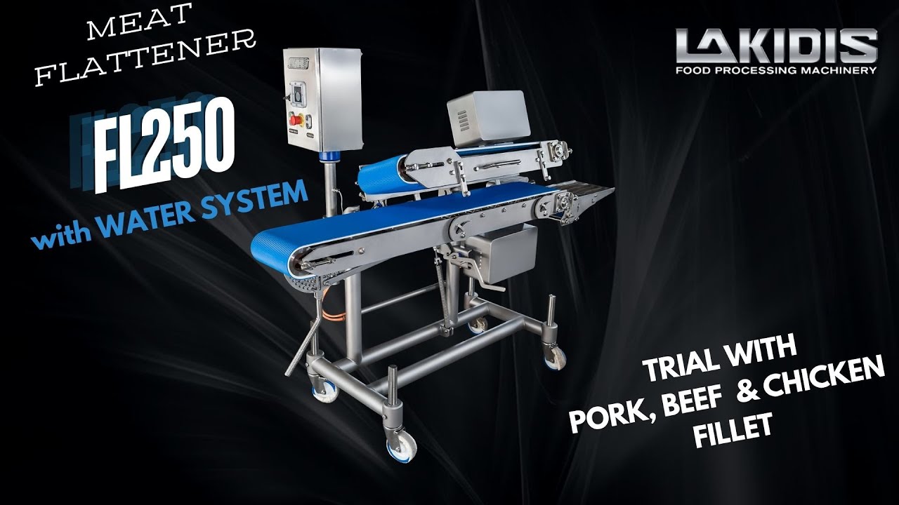 LAKIDIS FL250 Meat Flattener in Spain  Amazing Results + Water System