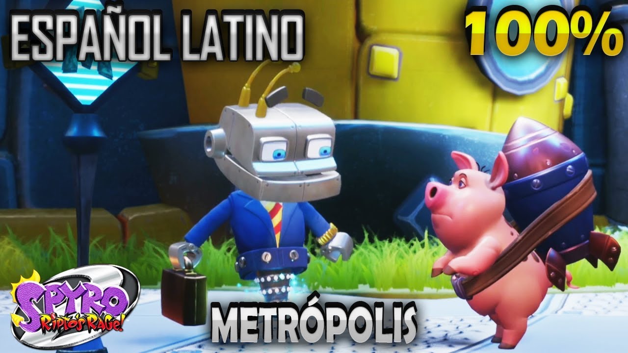 Spyro 2 Latino 100% | Metrópolis | Spyro Reignited Trilogy En Español Latino | STRADER GAMER