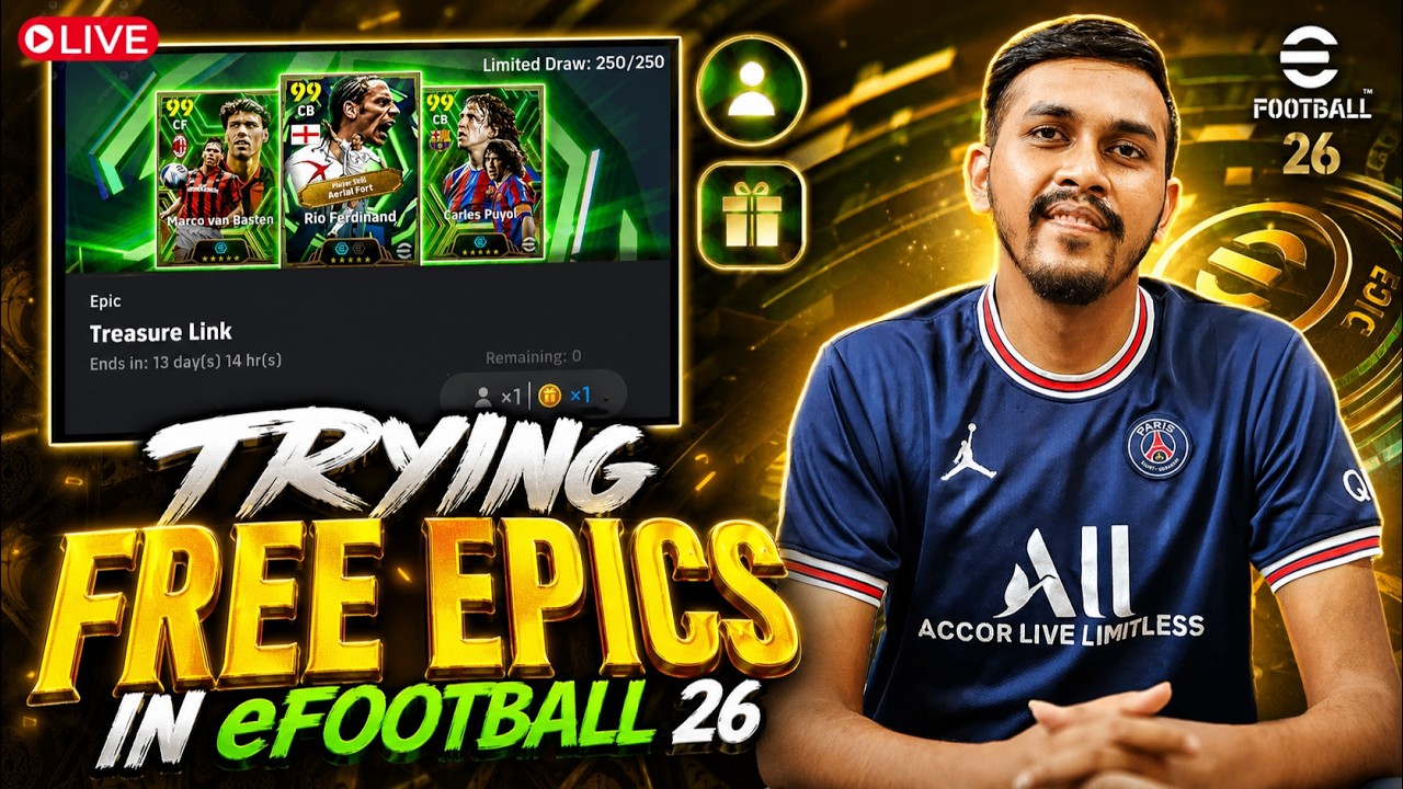 efootball 26 EPIC Pack Opening & Trying FREE EPICS + LETS BEGIN NEW PS5 GAME | LIVE