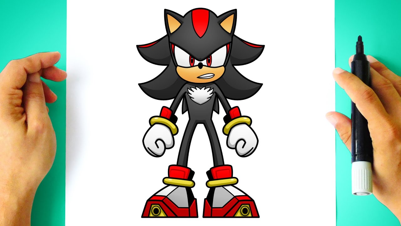 Como DESENHAR o SHADOW - Como DIBUJAR a SHADOW - Sonic Prime