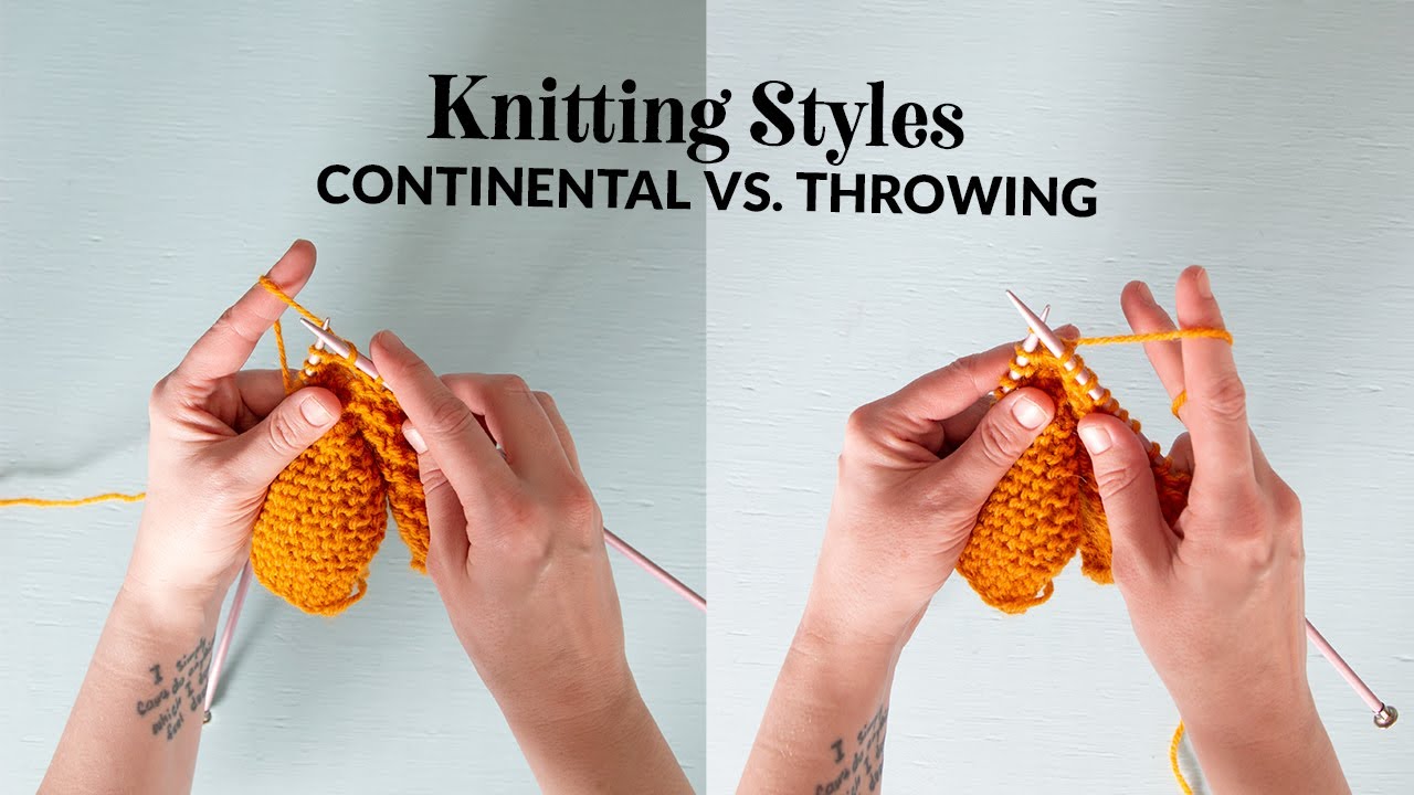 Knitting Styles: Continental vs. Throwing | Hands Occupied