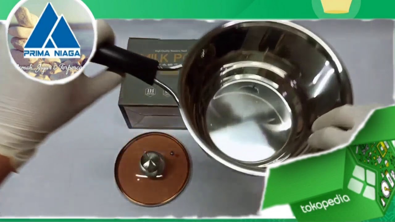 MILK POT / PANCI SUSU / SUACE PAN STAINLESS TEBAL SUS 304 UKURAN 16CM