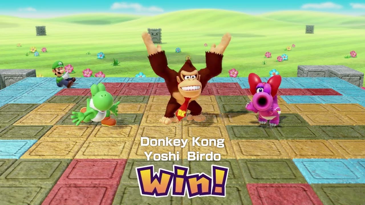 Mario Party Superstars | Luigi vs Birdo vs Donkey Kong vs Yoshi 