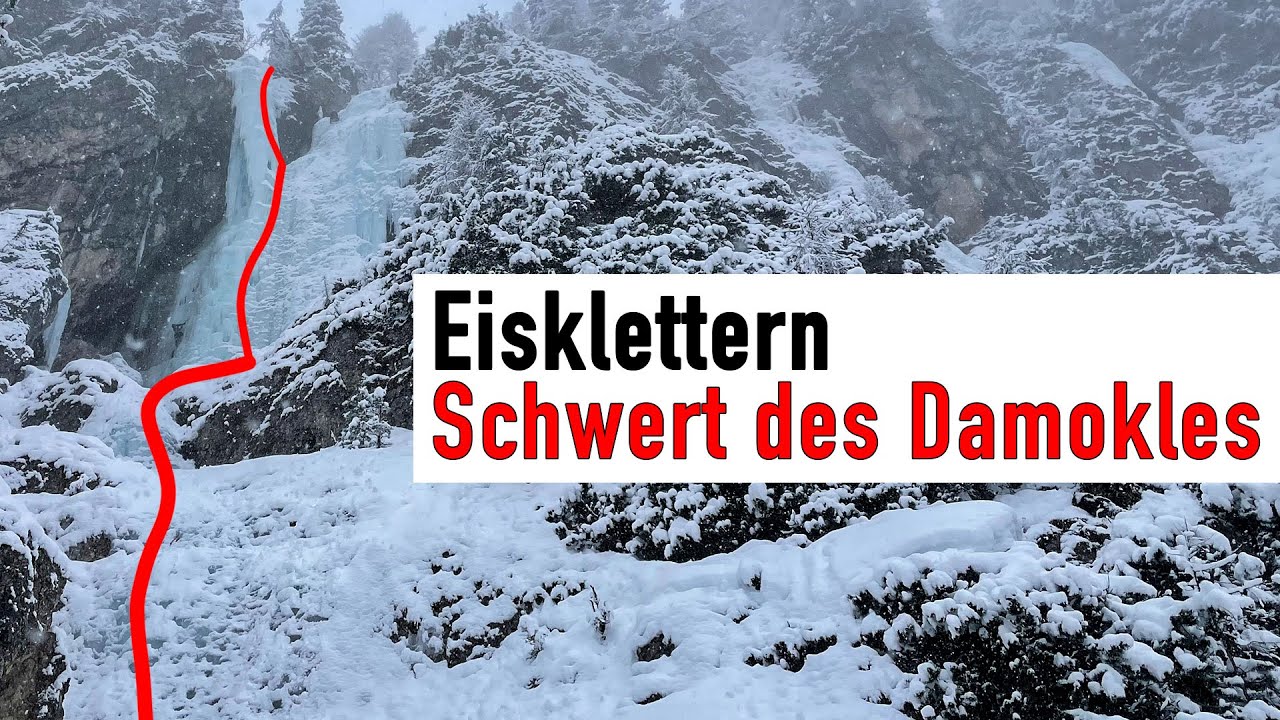 Eisklettern in den Dolomiten - Schwert des Damokles mit @AlpineFex