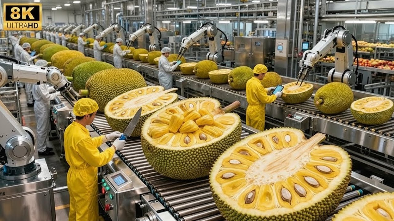 How It's Made: Jackfruit Chips Factory Tour 2025 | Amazing Food Processing