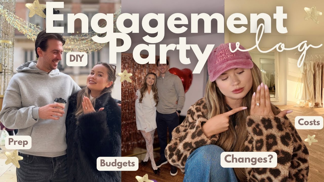 ENGAGEMENT PARTY VLOG (on a budget, DIY, low costs & more!) 🤍💍💫
