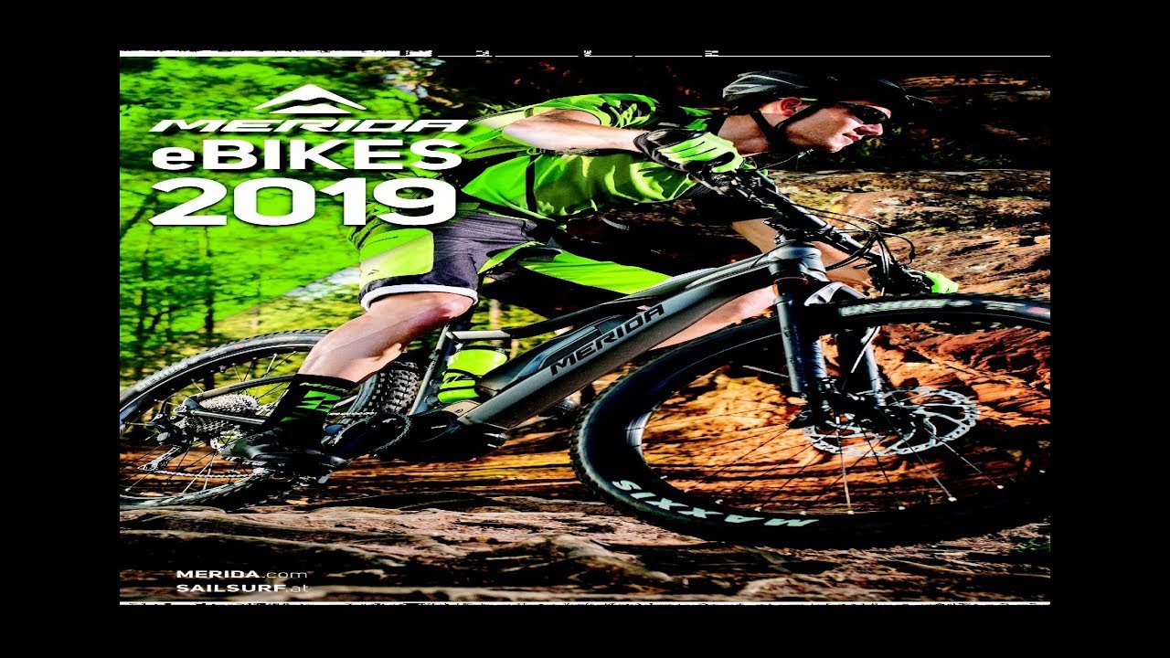 Каталог электровелосипедов Merida 2019. EBIKE сatalog Merida 2019.