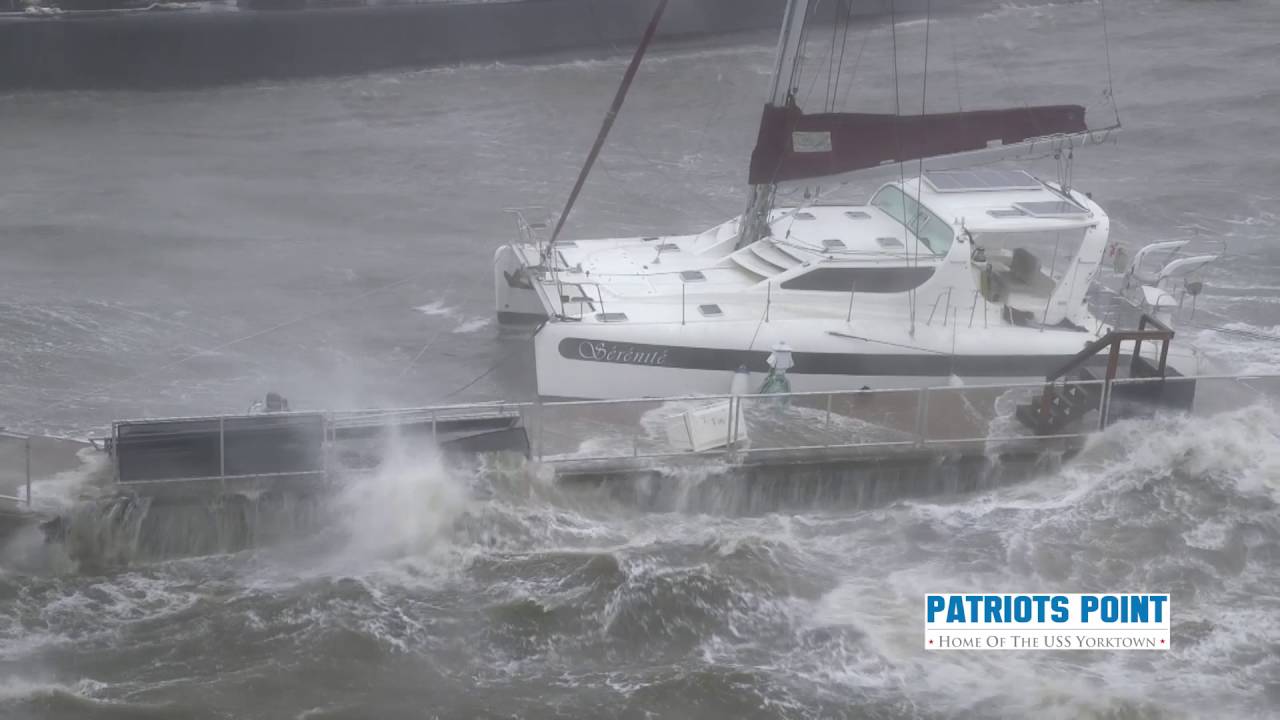 Day 2: Hurricane Matthew Video Shot Aboard USS Yorktown