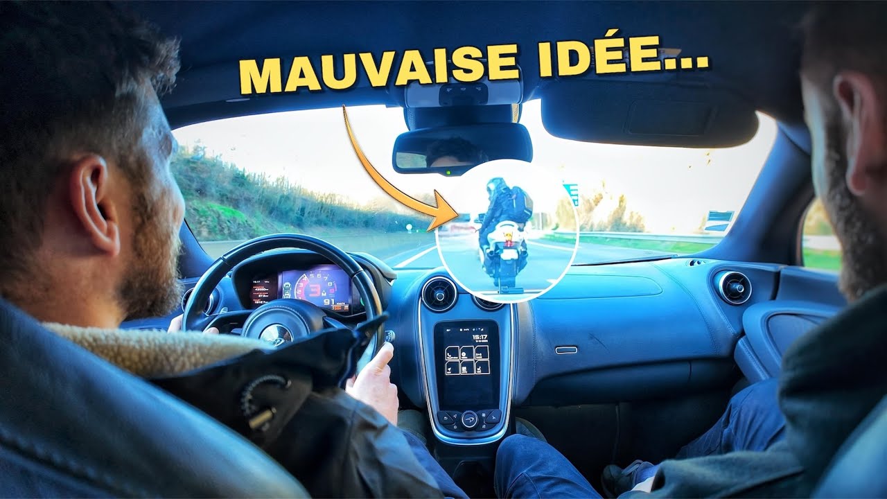 MCLAREN VS HAYABUSA | Un motard FOU nous PROVOQUE (j&rsquo;&eacute;tais pas pr&ecirc;t)
