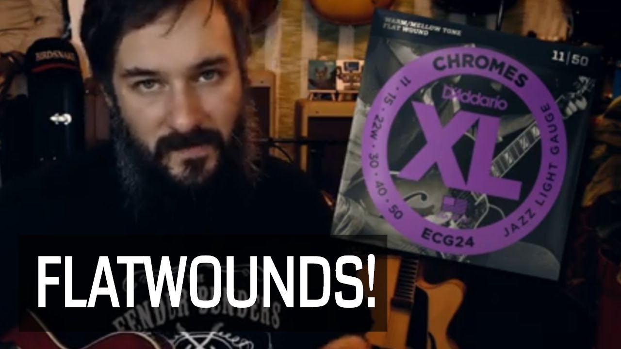 D'Addario Chromes Jazz Light 11-50 Flatwounds Guitar String Review